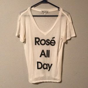 Rosé All Day Wildfox tee